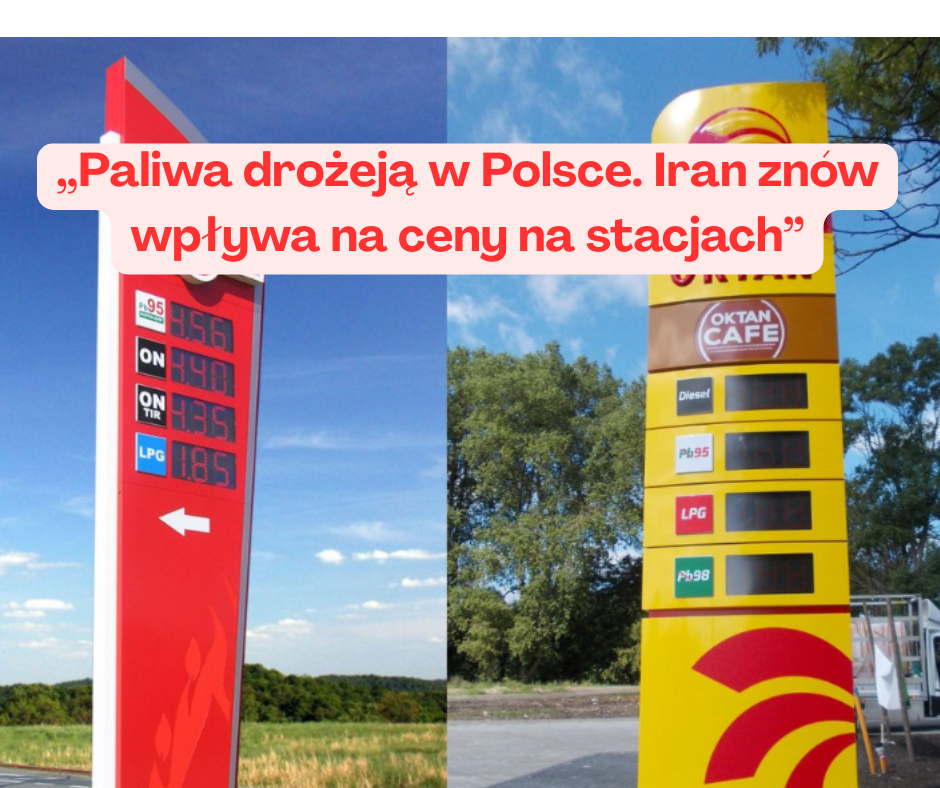 „Paliwa drożeją w Polsce. Iran znów wpływa na ceny ...