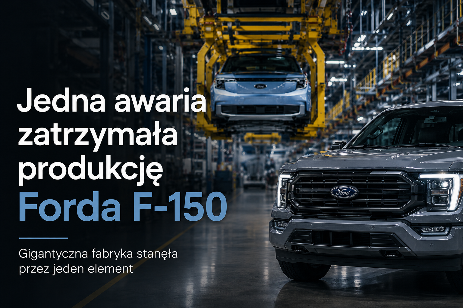 Jedna awaria zatrzymała produkcję Forda F-150. Problemem ...
