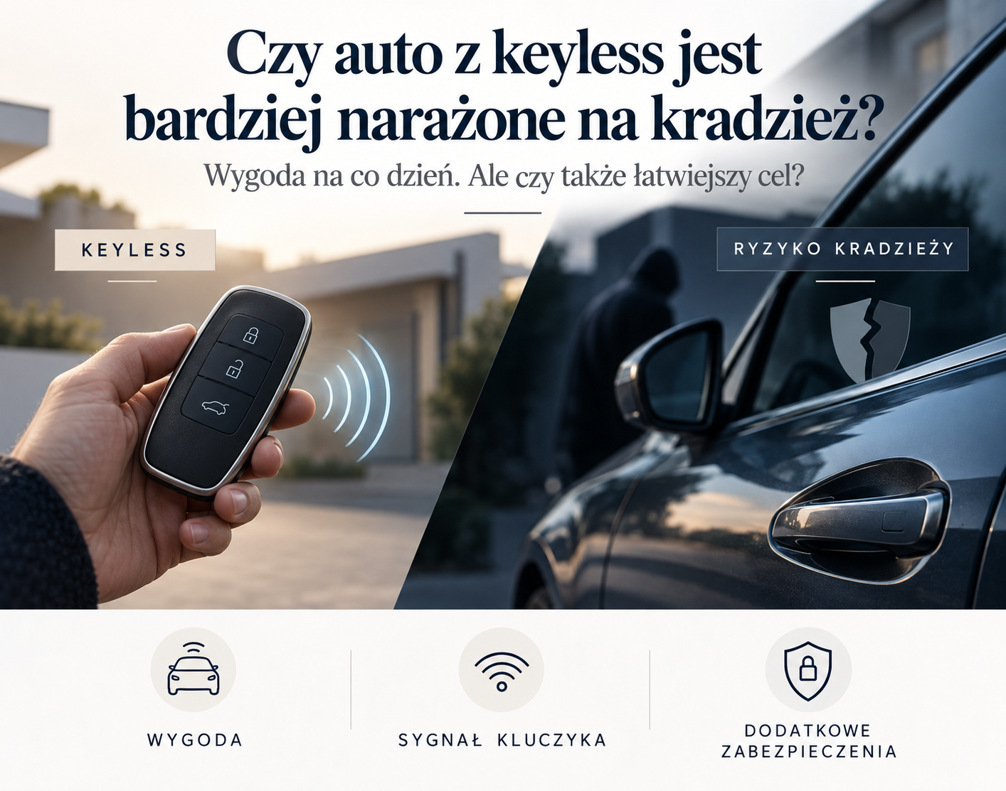 Czy auto z keyless jest bardziej narażone na kradzież?