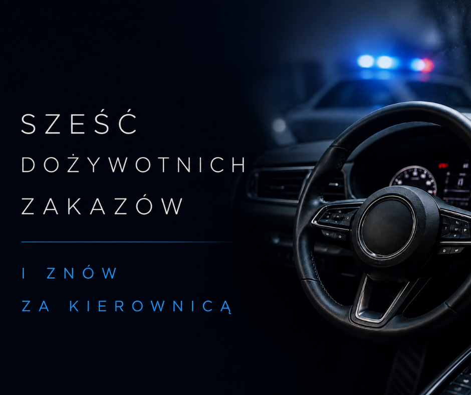 Sześć dożywotnich zakazów i nadal za kierownicą. ...