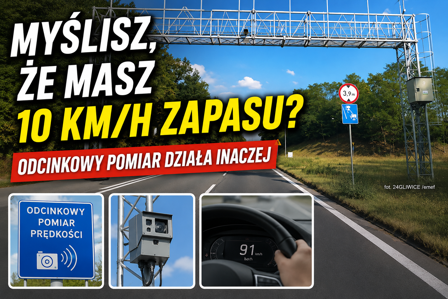 Myślisz, że masz kilka kilometrów „zapasu” na odcinkowym ...