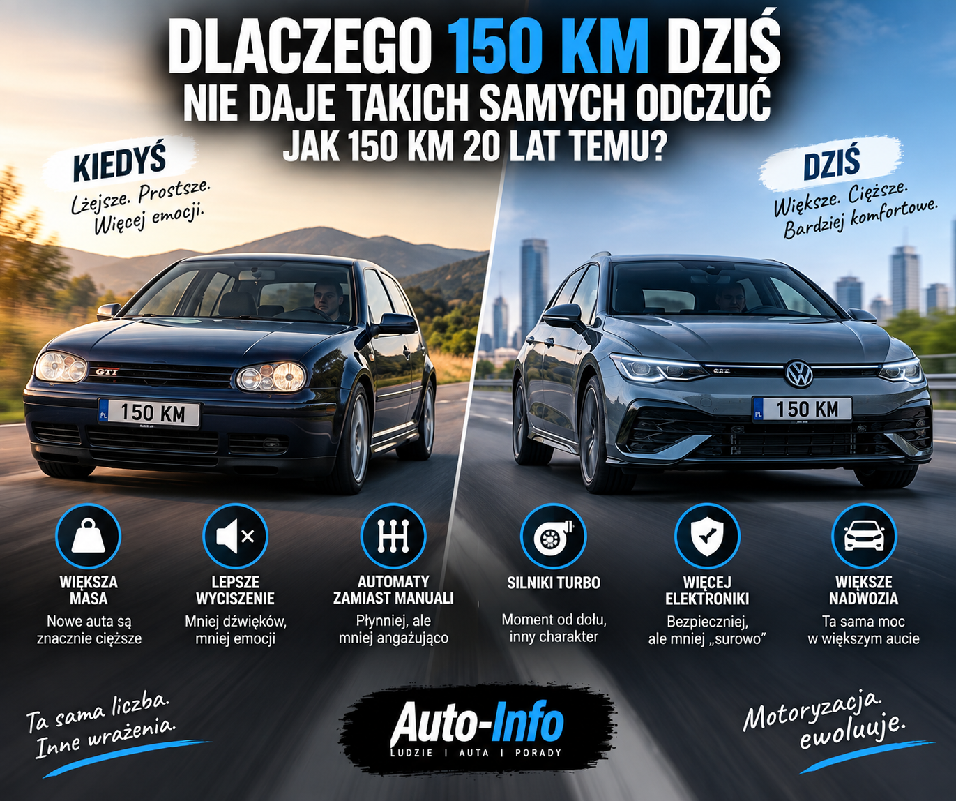 Dlaczego 150 KM dziś nie daje takich samych odczuć ...
