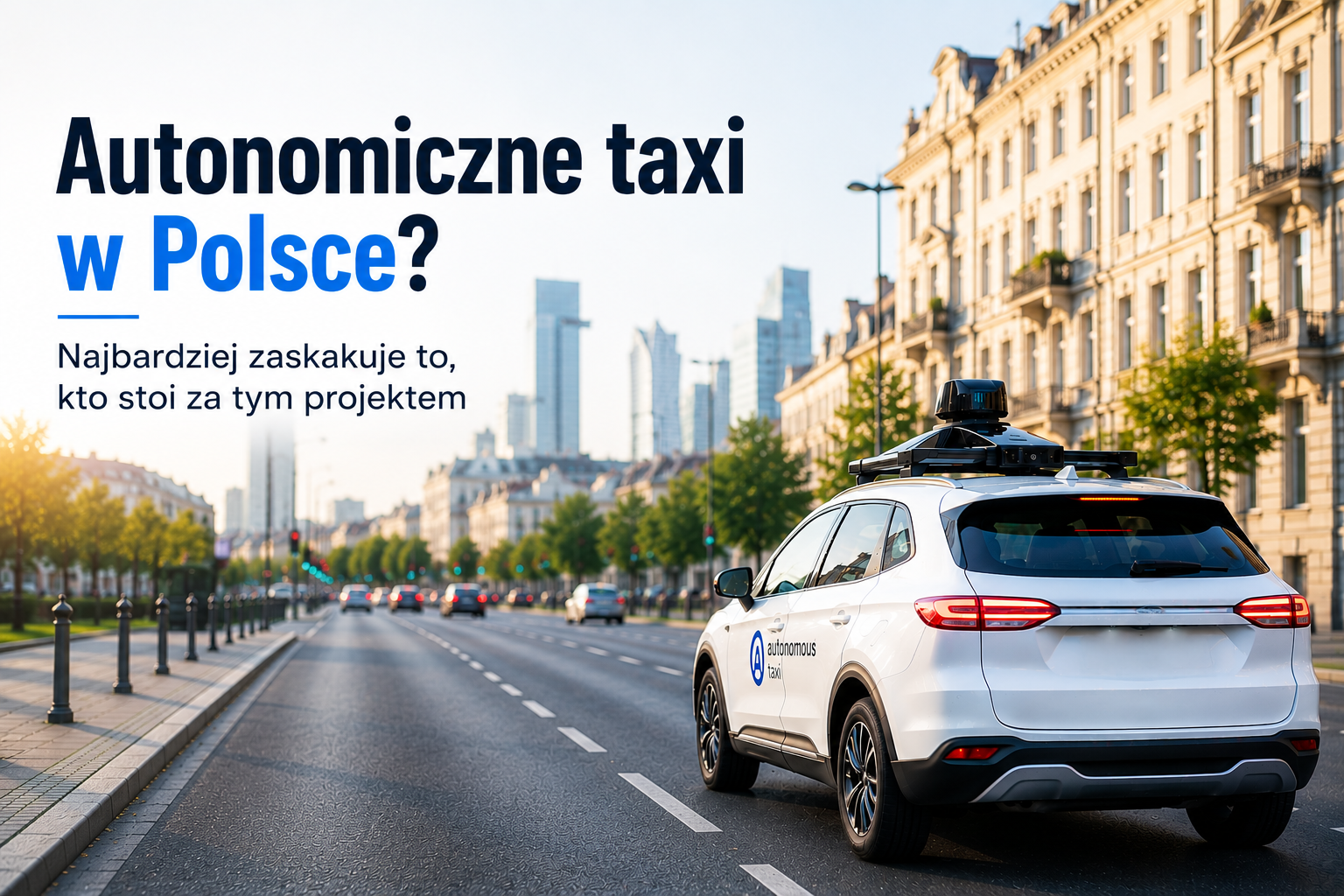 Autonomiczne taxi w Polsce? Najbardziej zaskakuje to, kto stoi ...