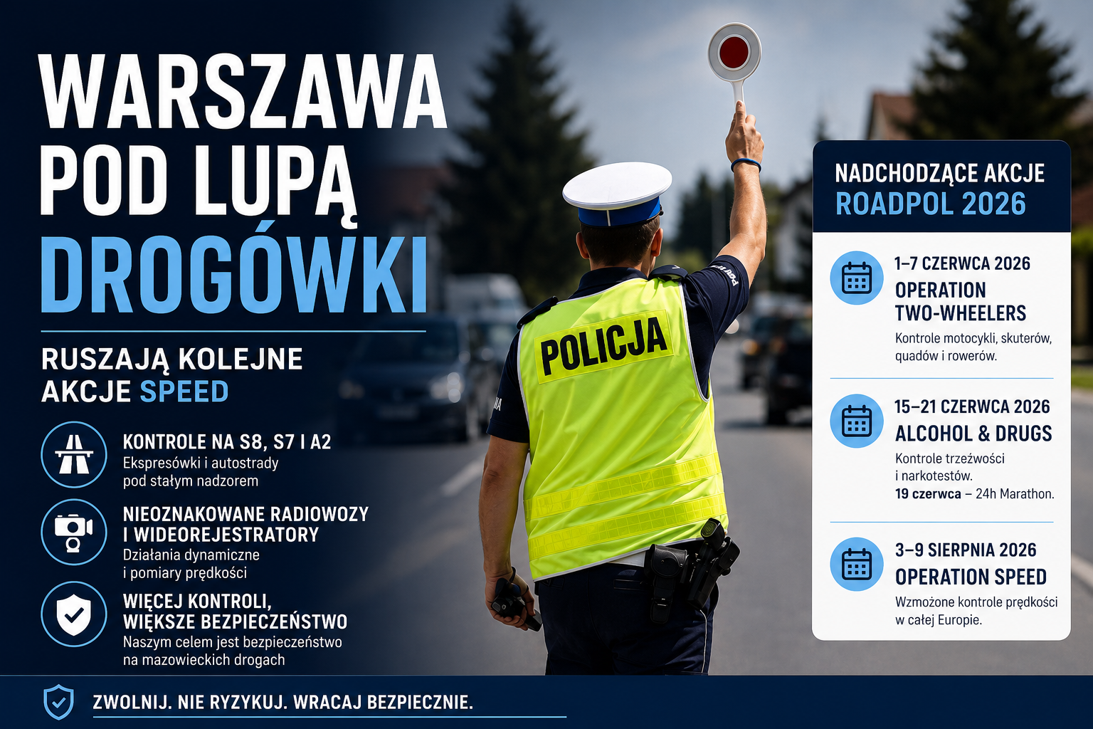 Warszawa pod lupą drogówki. Ruszają kolejne akcje ...
