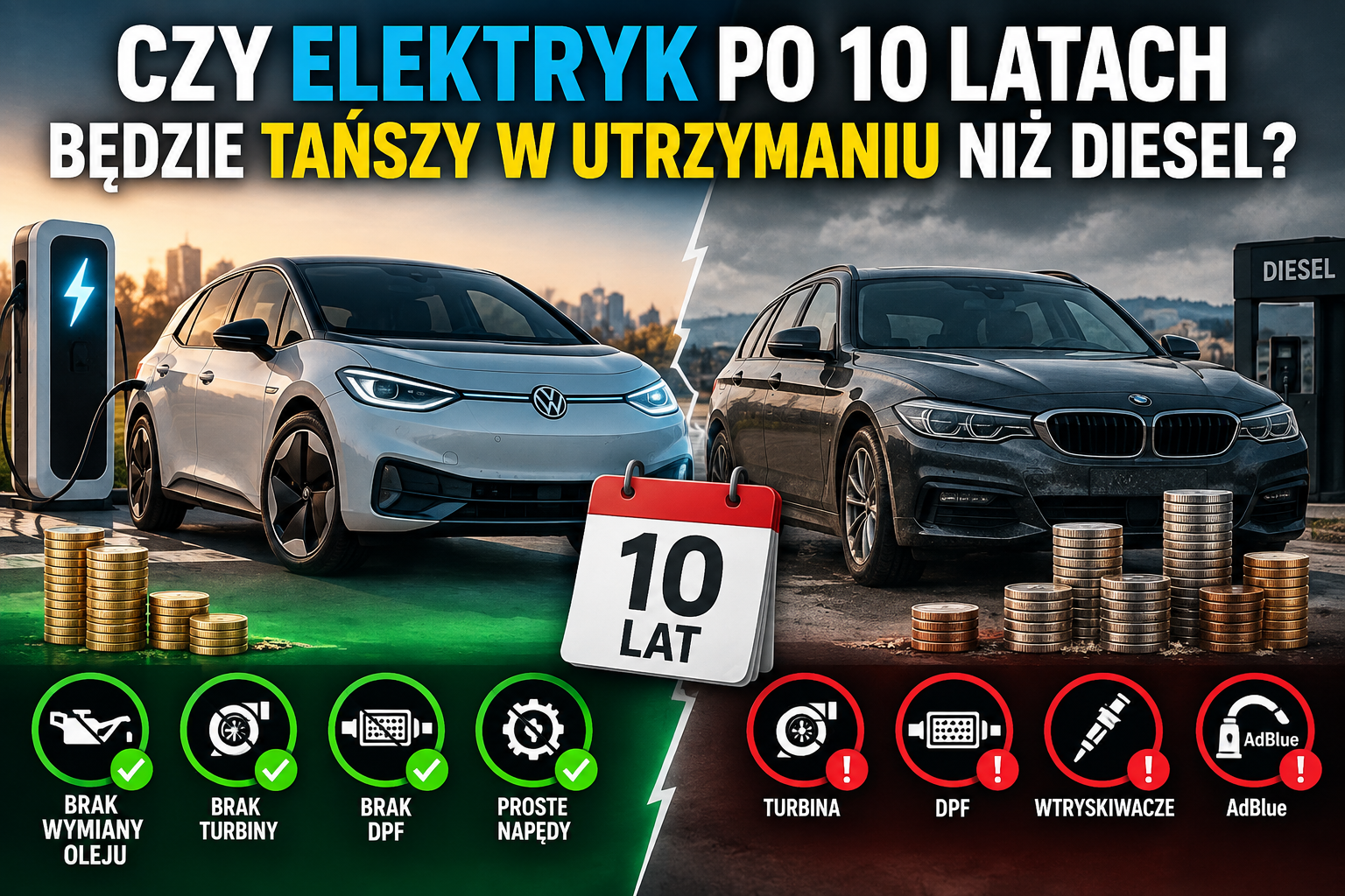 Czy elektryk po 10 latach będzie tańszy w utrzymaniu ...