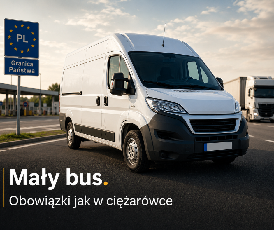 Mały bus, obowiązki jak w ciężarówce. Nowe przepisy już obowiązują.