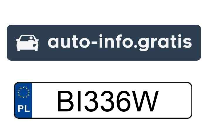 Skradziono pojazd o numerach rejestracyjnych BI336W