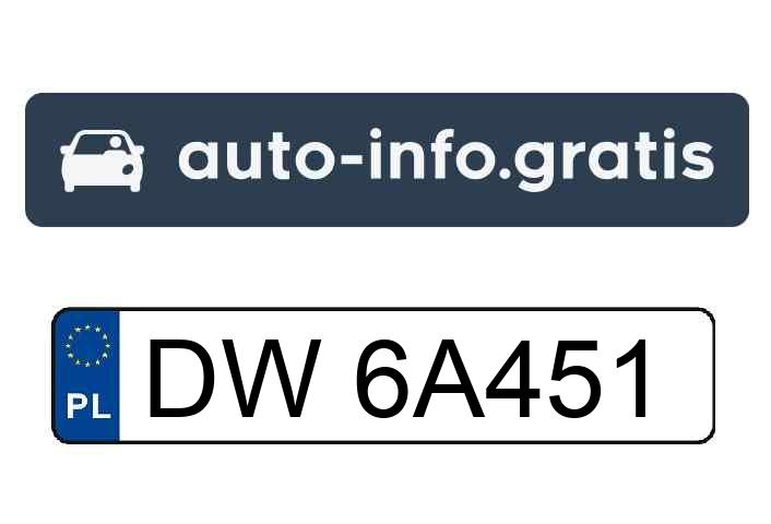 Skradziono pojazd o numerach rejestracyjnych DW6A451