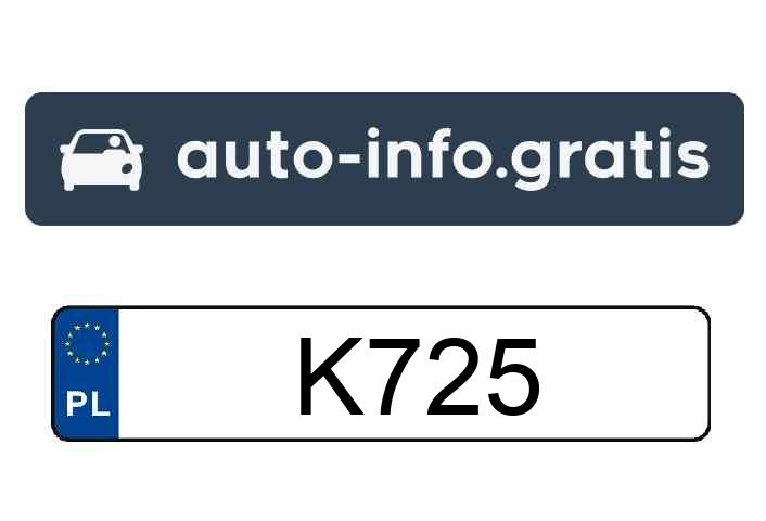 Numer K725 należy do Forda Mustanga