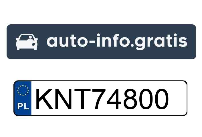 Skradziono pojazd o numerach rejestracyjnych KNT74800