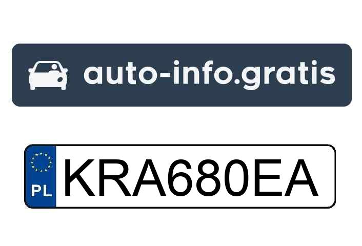 Skradziono pojazd o numerach rejestracyjnych KRA680EA