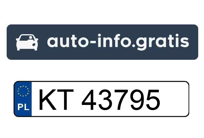 Skradziono pojazd o numerach rejestracyjnych KT43795