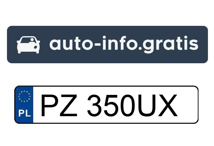 Skradziono pojazd o numerach rejestracyjnych PZ350UX