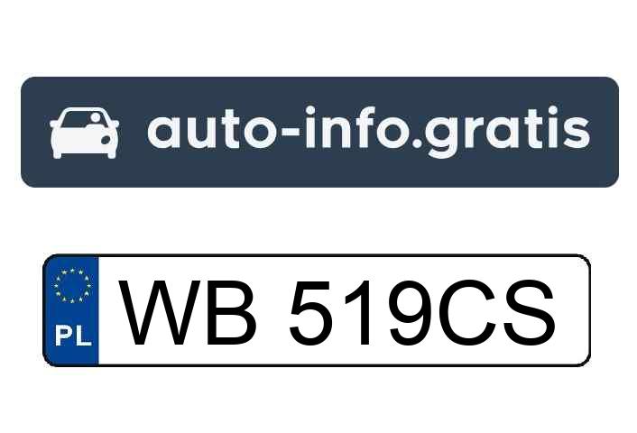 Skradziono pojazd o numerach rejestracyjnych WB519CS