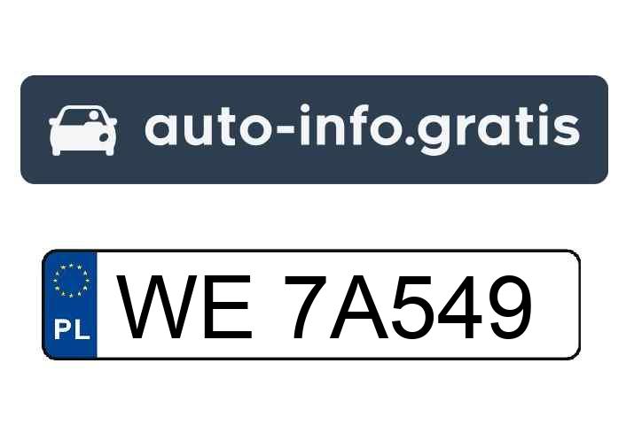 Skradziono pojazd o numerach rejestracyjnych WE7A549