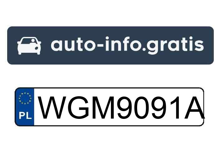 Skradziono pojazd o numerach rejestracyjnych WGM9091A