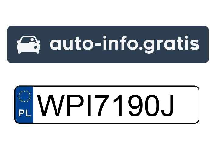 Skradziono pojazd o numerach rejestracyjnych WPI7190J