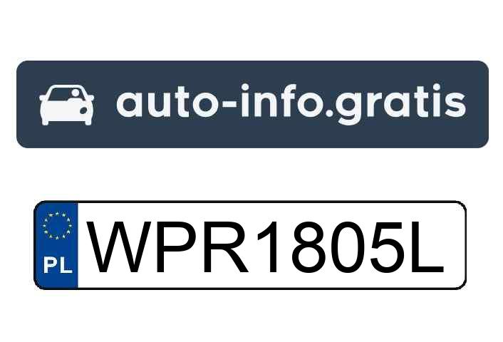 Skradziono pojazd o numerach rejestracyjnych WPR1805L