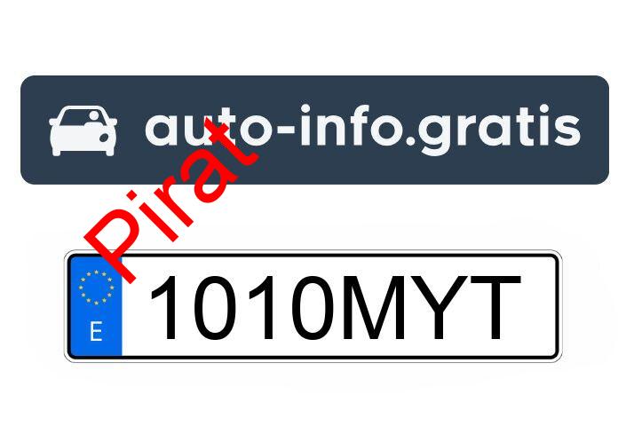 Pirat drogowy w pojeździe o numerach rejestracyjnych 1010MYT