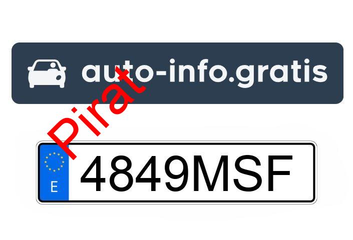 Pirat drogowy w pojeździe o numerach rejestracyjnych 4849MSF
