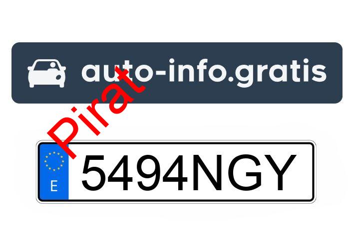 Pirat drogowy w pojeździe o numerach rejestracyjnych 5494NGY