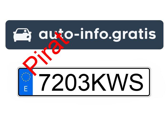 Pirat drogowy w pojeździe o numerach rejestracyjnych 7203KWS