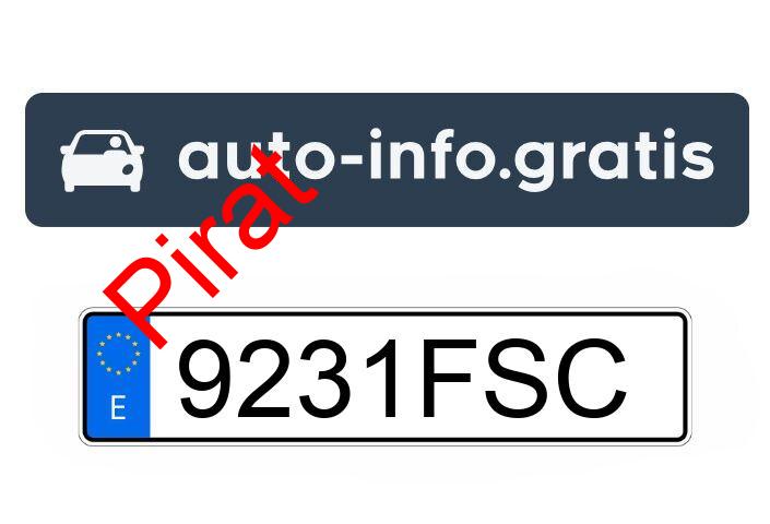 Pirat drogowy w pojeździe o numerach rejestracyjnych 9231FSC