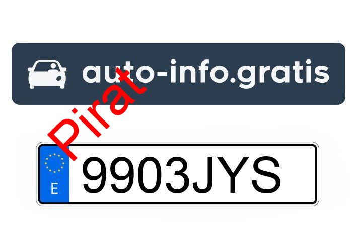 Pirat drogowy w pojeździe o numerach rejestracyjnych 9903JYS