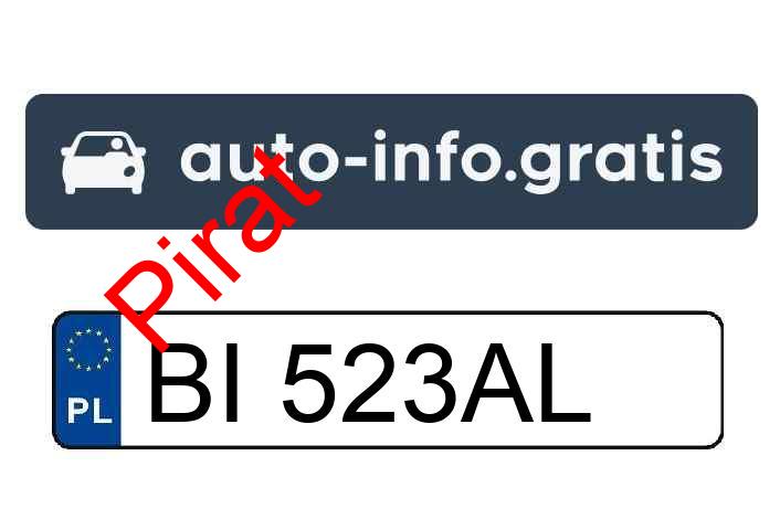 Pirat drogowy w pojeździe o numerach rejestracyjnych BI523AL
