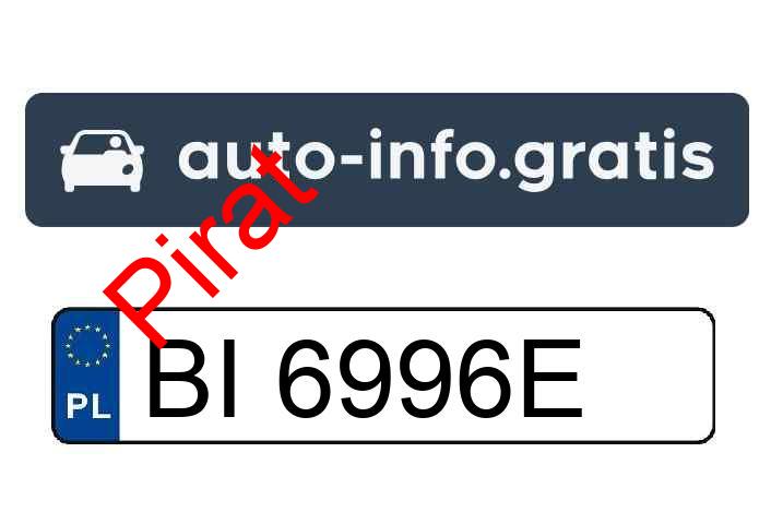 Pirat drogowy w pojeździe o numerach rejestracyjnych BI6996E