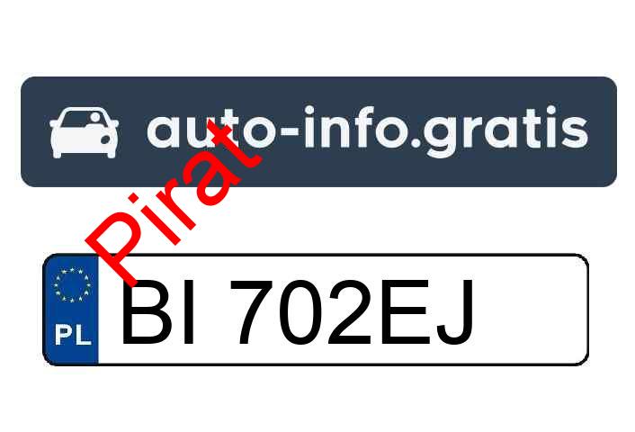 Pirat drogowy w pojeździe o numerach rejestracyjnych BI702EJ