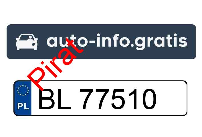 Pirat drogowy w pojeździe o numerach rejestracyjnych BL77510