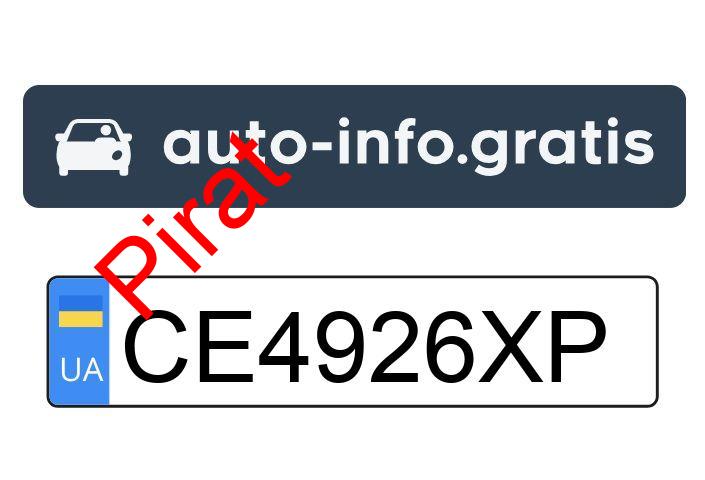 Pirat drogowy w pojeździe o numerach rejestracyjnych CE4926XP