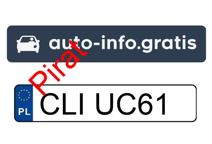 Pirat drogowy w pojeździe o numerach rejestracyjnych CLIUC61