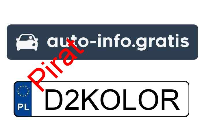 Pirat drogowy w pojeździe o numerach rejestracyjnych D2KOLOR
