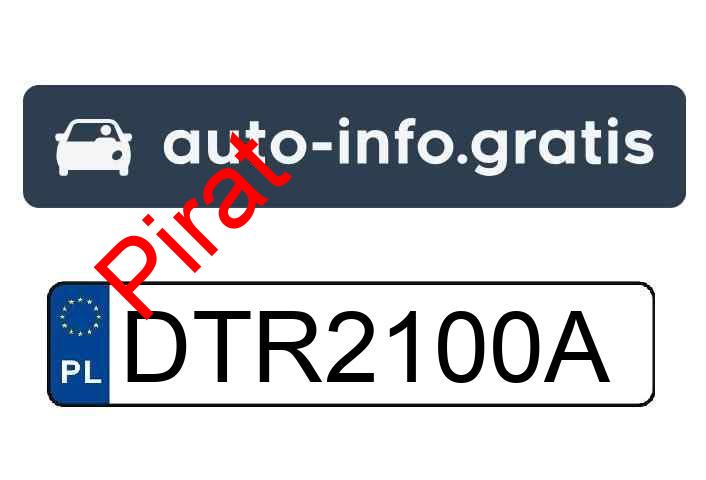Pirat drogowy w pojeździe o numerach rejestracyjnych DTR2100A