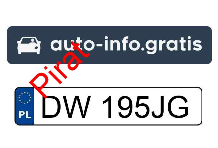 Pirat drogowy w pojeździe o numerach rejestracyjnych DW195JG
