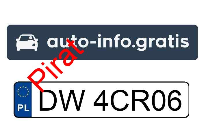 Pirat drogowy w pojeździe o numerach rejestracyjnych DW4CR06