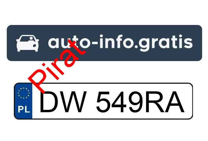 Pirat drogowy w pojeździe o numerach rejestracyjnych DW549RA