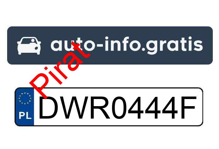 Pirat drogowy w pojeździe o numerach rejestracyjnych DWR0444F