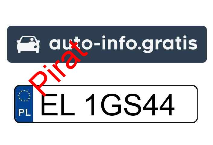 Pirat drogowy w pojeździe o numerach rejestracyjnych EL1GS44