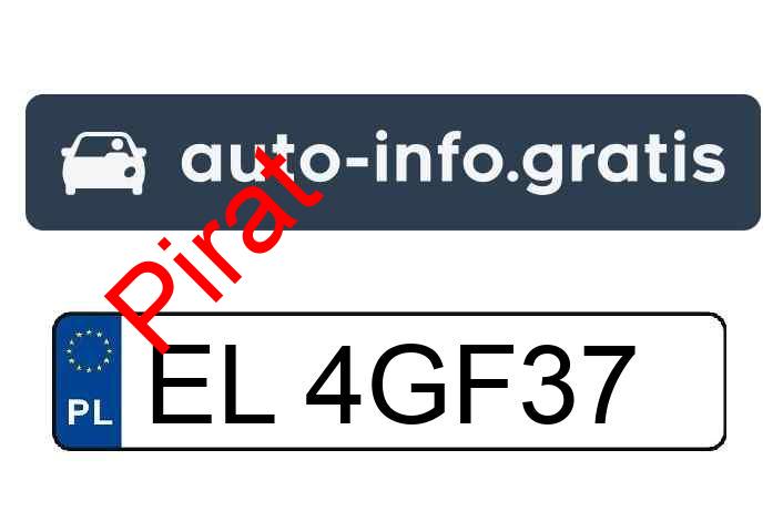 Pirat drogowy w pojeździe o numerach rejestracyjnych EL4GF37