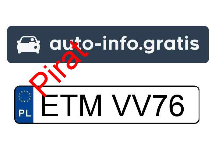 Pirat drogowy w pojeździe o numerach rejestracyjnych ETMVV76