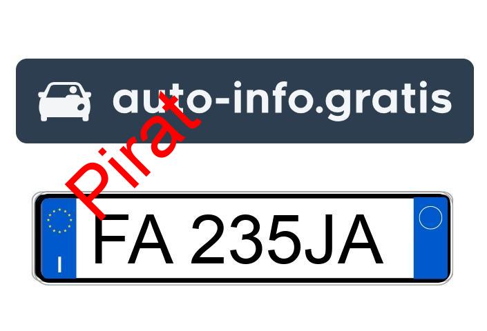Pirat drogowy w pojeździe o numerach rejestracyjnych FA235JA