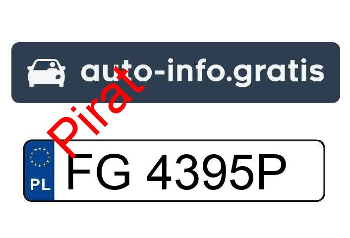 Pirat drogowy w pojeździe o numerach rejestracyjnych FG4395P