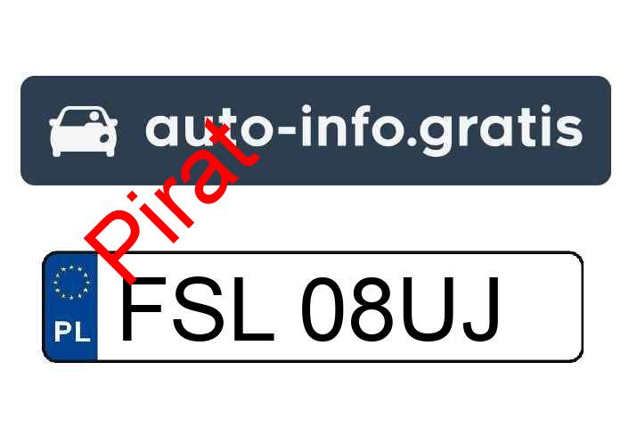 Pirat drogowy w pojeździe o numerach rejestracyjnych FSL08UJ