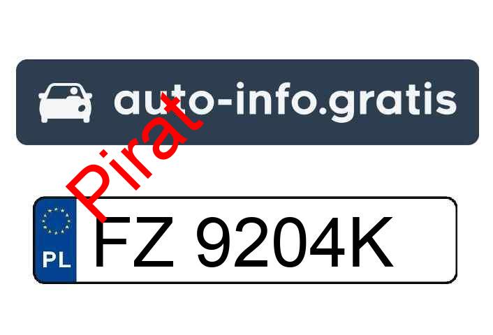 Pirat drogowy w pojeździe o numerach rejestracyjnych FZ9204K