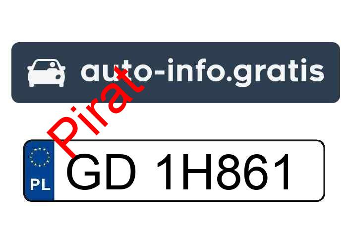 Pirat drogowy w pojeździe o numerach rejestracyjnych GD1H861