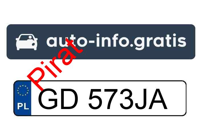 Pirat drogowy w pojeździe o numerach rejestracyjnych GD573JA