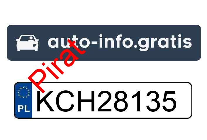 Pirat drogowy w pojeździe o numerach rejestracyjnych KCH28135
